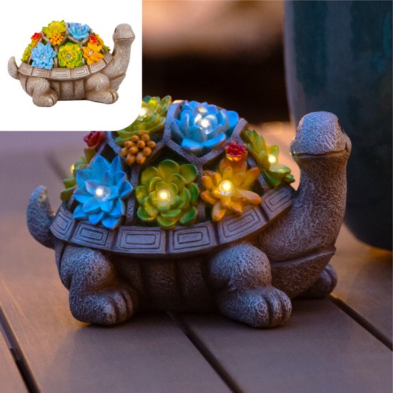 Gadgy - Solar Tuinverlichting Schildpad - multi - 20.5x13.5x20.5 cm