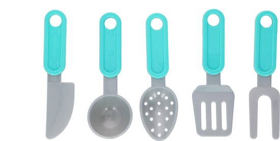 Eddy Toys Speelgoedkeuken Accessoires - Speelkeuken Set - Keukenspulletjes - 18-Delig