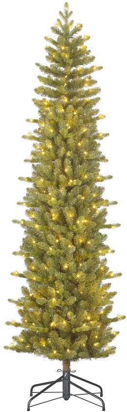 Black Box Trees Harma Smalle Kunstkerstboom met LED Verlichting - H230 x Ø69 cm - Groen