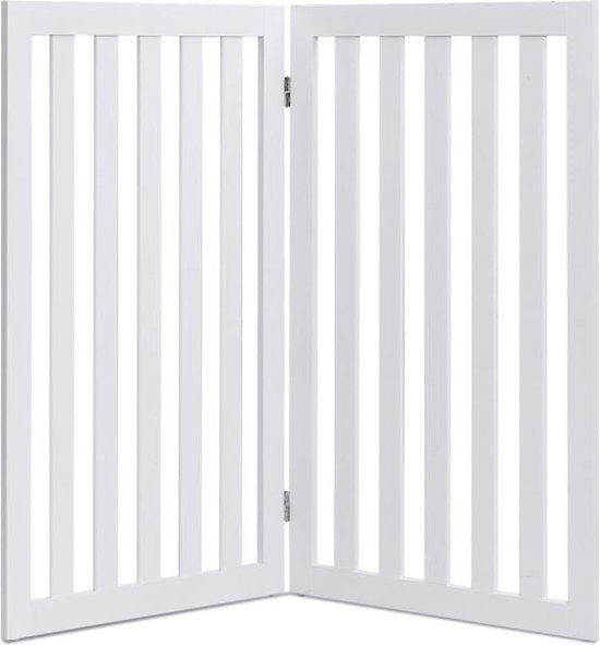 Coast - Opvouwbare Honden Barrière - 89 cm Hoog - 2 Panelen - Wit