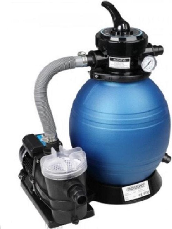 Monzana Zandfiltersysteem -Voorfilter – 7 Wegklep - Adapter Ø32-38mm