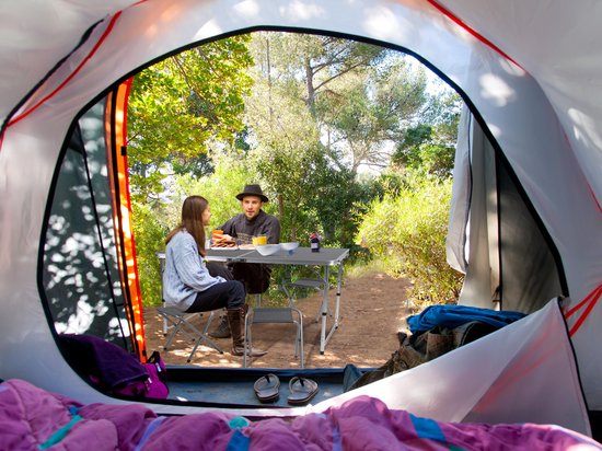 Camp Active Campingtafelset - Campingtafel met 4 Krukjes - Inklapbaar - Lichtgewicht - Compact - Stevig - Grijs