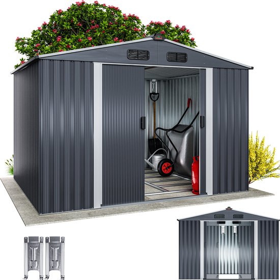 Gardebruk Tuinhuis - XXL Metaal - 260x205x180cm - Antraciet