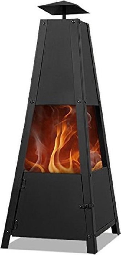 Gardebruk Pyramide Buitenhaard - 100 cm - Zwart
