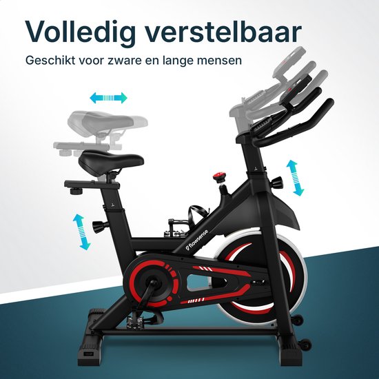 Flowsense Hometrainer Velair One - Home Trainer - Magnetische Weerstand - 3KG Vliegwiel - Incl. Tablethouder