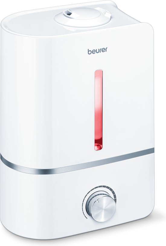 Beurer LB 45 Luchtbevochtiger - Ultrasoon – Aroma – Tot 30 m2 – Geluidsarm – 4 L waterreservoir – 2 Nevelsproeiers – 3 Jaar garantie - Wit