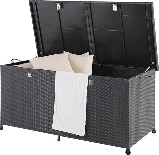 Casaria Opbergbox – Waterdicht – 150 x 77 x 73 cm – Zwart