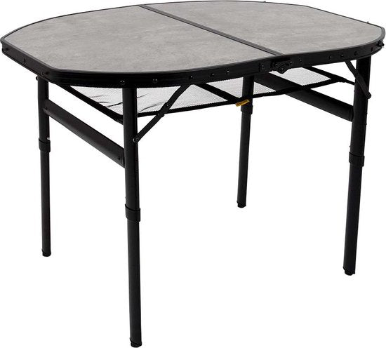 Bo-Camp - Industrial - Tafel - Northgate - Ovaal - Koffermodel - 100x70 cm