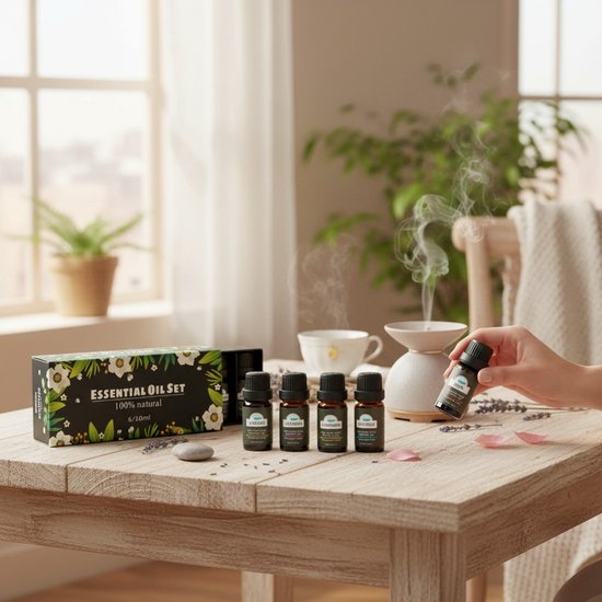 Soft & Silky - Etherische Olie - 6 stuks - 100% natuurlijk - Geschikt voor huid - Diffuser - Voetenbad - Sauna - Essentiële - Geur - olie - Oliën