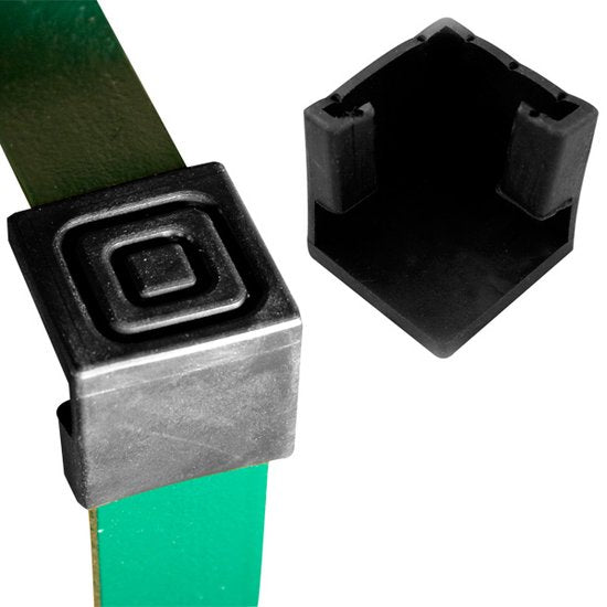 Deuba - 12x Vloerbeschermer - Anti Kras - Rubber - Zwart