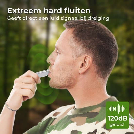 Nuvance Noodfluit - Fluit voor Noodsituaties en Survival - Fluitje met Hoge Decibel - 120dB - Noodfluitje bij Ramp - 3 stuks