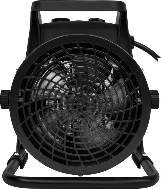 VONROC Elektrische kachel - Straalkachel - ventilatorkachel - keramisch - 3 standen: 1000W/2000W/ventilator - voor ruimten tot 20m2 - grijs
