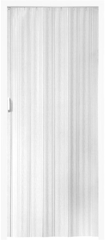 tectake® Vouwdeur Harmonicadeur Vouwwand - met Schuifhandgreep – Waterbestendig en Plaatsbesparend – 80 x 203 cm – Op Maat Snijdbaar en Met Magneetsluiting