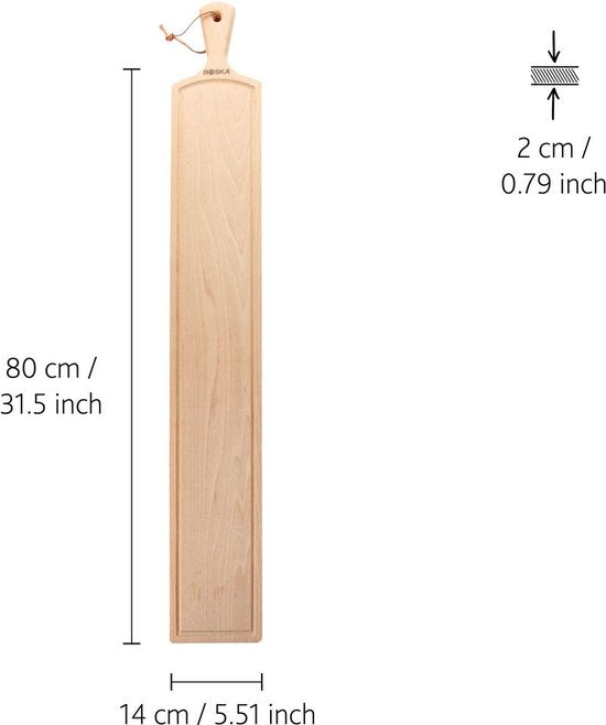 Boska Serveerplank Amigo XXL - Borrelplank - Beukenhout - Bruin - 81,5 cm lang