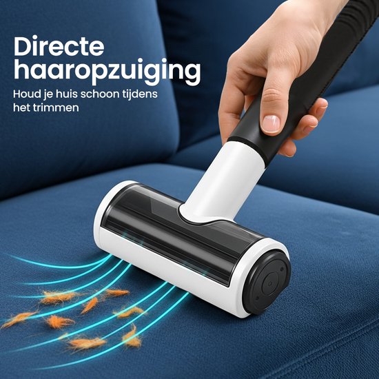 Gopets Professionele 3-in-1 Hondentondeuse - Dierentondeuse - Hondenfohn met Warme Lucht - 9 Delig - Haarverwijderaar voor Huisdieren - Waterblazer voor Honden - Trimset & Tondeuse Hond en Kat - Dierenhaar Stofzuiger - Massageborstel