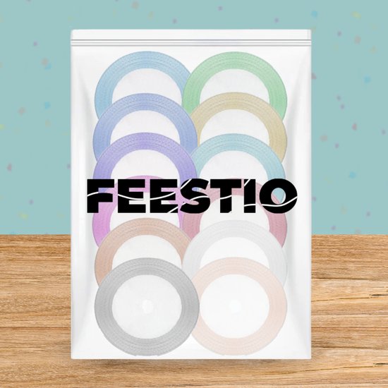Feestio Satijn Lint Set - 22 Kleuren Linten - Cadeaulint - Ribbon - Sierlint - Lintje