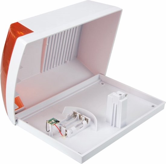Velleman Nepsirene met rode knipperende led, weerbestendig, batterijvoeding, draadloos, IP44