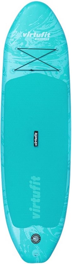 VirtuFit Supboard Ocean 275 - Turquoise - Stand Up Paddle Board - Supboard Opblaasbaar - Voor beginners en gevorderden - Verstelbare peddel - Max. 180 kg - Met accessoires en draagtas