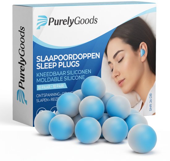 PurelyGoods® Slaap Oordopjes - 20 Siliconen Slaapoordoppen - Anti Snurk - Zijslapers