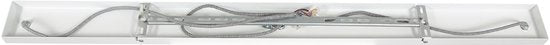 Mexlite - hanglamp - Bjorr - wit - hout metaal - grote eettafellamp - E27 - 3099W
