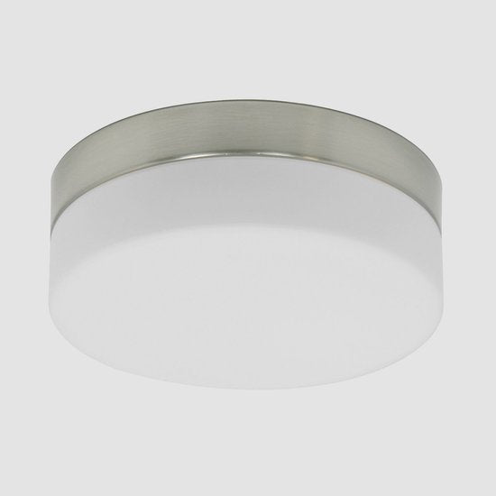Plafondlamp Steinhauer Ikaro 1363ST Staal Ø24cm - Modern design met 4-standen dimmer, geschikt voor binnengebruik en badkamerzone 2 en 3