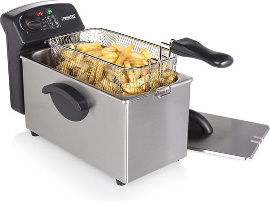 Frituurpan 3 liter - Princess 182626 Familie Castel friteuse 3 liter – Koude zone – Inhoud 3 liter - frituurpan Princess - 2000W