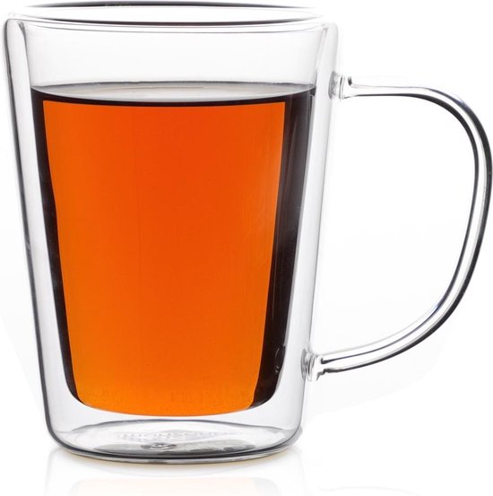 Monzana Theeglazen - Set van 4 Elk 250ml - Dubbelglas