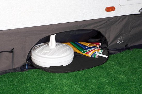 Bo-Camp - Caravan tochtstrook - Universeel deluxe - Met opbergvak