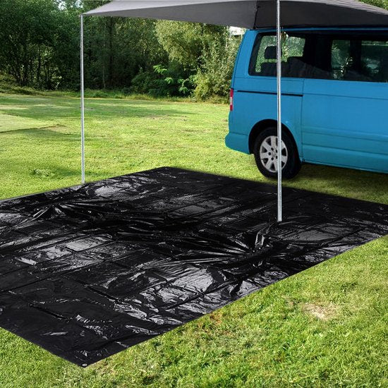 RedCliffs - Tentvloer en Voorportaal - Waterdicht - 300x400 cm - Zwart - Met Ogen