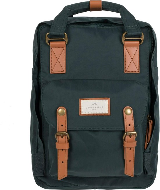 Doughnut laptoprugzak / Rugtas / Schooltas - 14 inch - Macaroon 14 - Slate Green