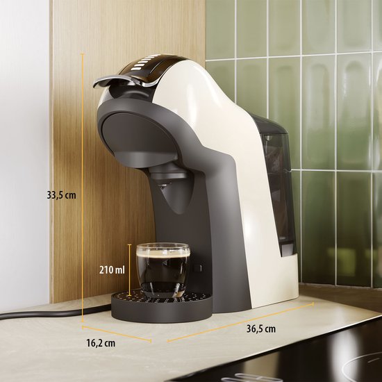 Tristar CM-2301 - Koffiecupmachine 1400W - 3 in 1 Koffiemachine - Uitneembaar water reservoir - Creme