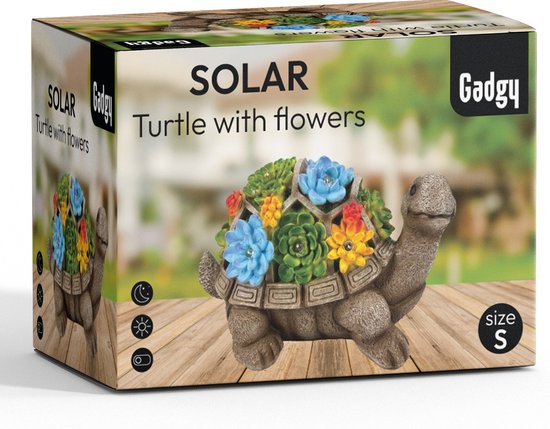 Gadgy - Solar Tuinverlichting Schildpad - multi - 20.5x13.5x20.5 cm