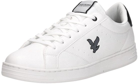 Lyle & Scott Elgin Hole Sneakers Heren - Wit/Zwart - Maat 44