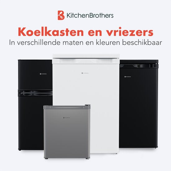 KitchenBrothers Koelkast - 127L - IJskast - Tafelmodel - Vrijstaand - Wit