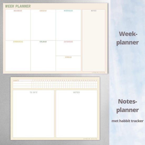 Magnetische weekplanner whiteboard (1) - planner magnetisch - planbord - familieplanner - maandplanner magnetisch