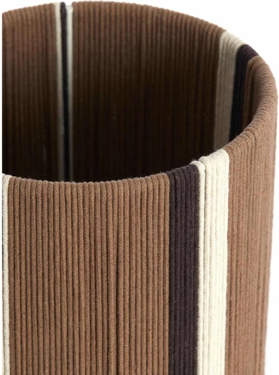 Light & Living Lampenkap Medan - Donkerbruin - Ø20cm - Modern