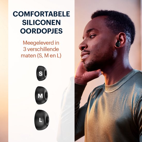Grundig Draadloze Oordopjes - Earbuds Bluetooth 5.3 - Oortjes incl. Oplaadcassette - Batterijduur tot 20 Uur - USB-C Oplaadbaar - Touch Bediening en Handsfree Bellen