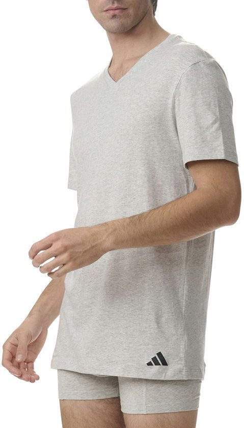Adidas V-hals Shirt Heren (3-pack) - Maat XL