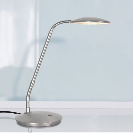 Steinhauer Exclusive - tafellamp - Zenith2 - staal - kunststof metaal - bureaulamp - LED - 4397ST