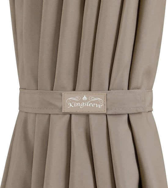 Kingsleeve Parasol Ø300cm - UV-bescherming 50+/ Slinger - Taupe