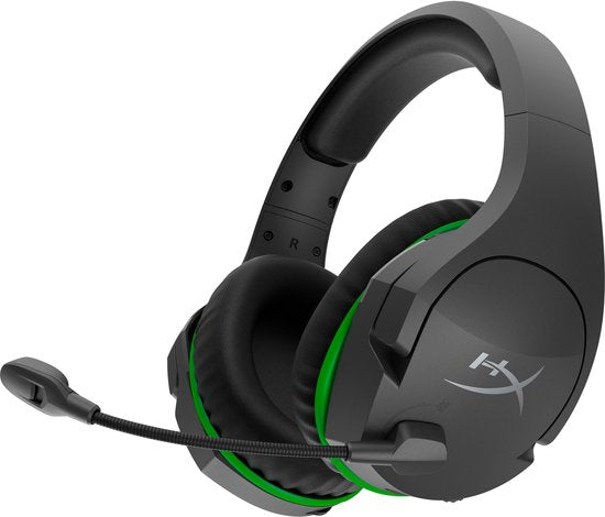 HyperX Cloud Stinger Core Draadloze Gaming Headset - Zwart groen - Xbox Series X|S/Xbox One