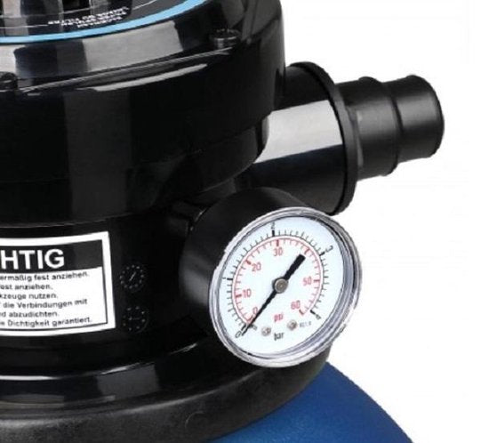 Monzana Zandfiltersysteem -Voorfilter – 7 Wegklep - Adapter Ø32-38mm