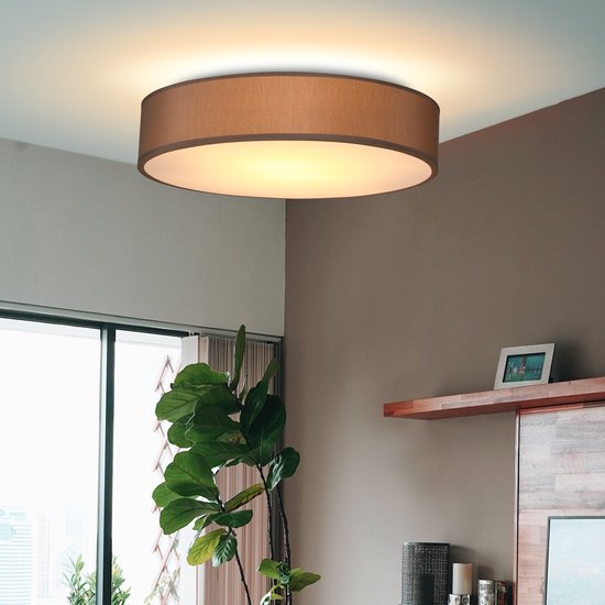 Monzana Plafondlamp - 40W Rond 38cm Fitting E27 - Taupe