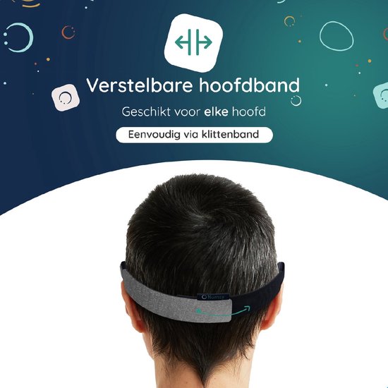 Numsy Slaapmasker Vrouwen en Mannen - Oogmasker Slaap - 100% Verduisterend - Donkergrijs
