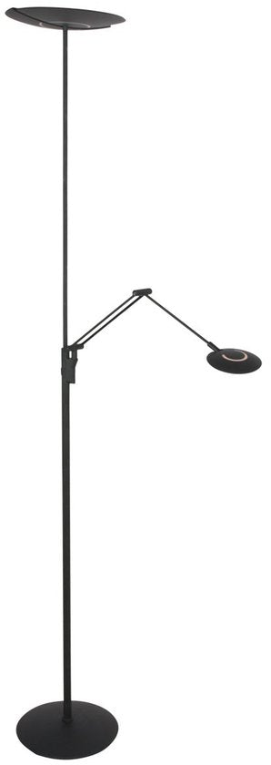 Steinhauer Exclusive - vloerlamp - Zenith2 - zwart - kunststof metaal - design lamp - LED - 4390ZW