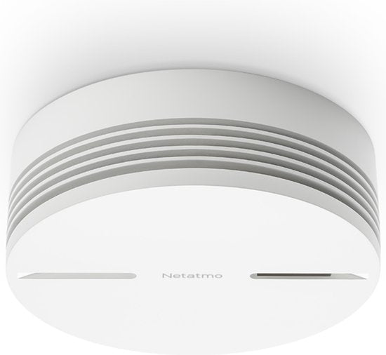 Netatmo Slimme Wi-Fi Rookmelder - Draadloos - Wit - Ø 10 cm