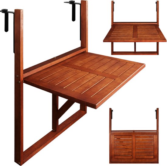 Casaria Balkontafel - FSC®-Gecertificeerd Acaciahout Hangend – Bruin