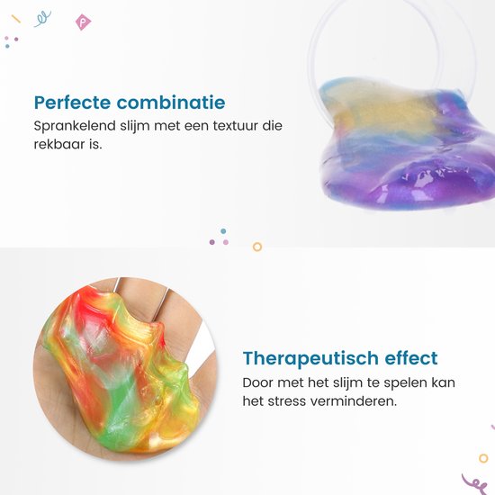 Partizzle 24x Galaxy Slijm Pakket - Universum Astronaut Uitdeelcadeautjes - Grabbelton Maken Slime Speelgoed - Traktatie Cadeautjes voor Kinderen - Gekleurd