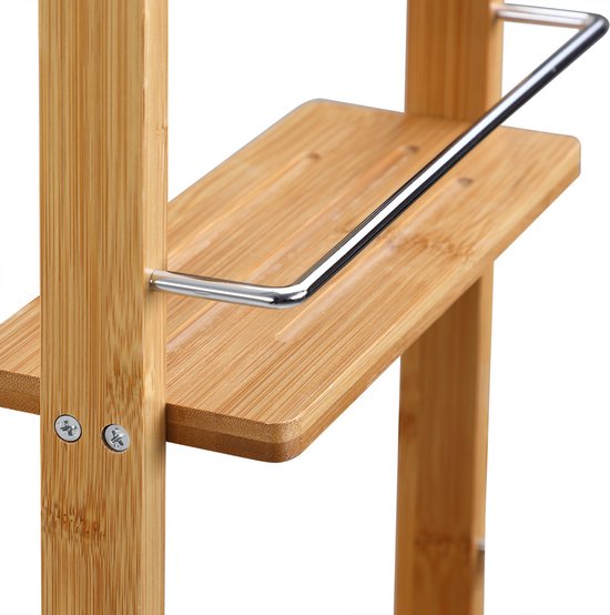 Casaria Bamboe Doucherek - Badkamerkast - Stellingkast- 70x28,5x10cm