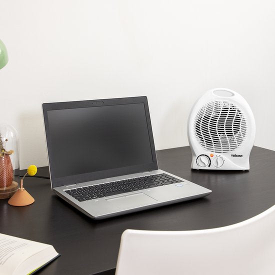 Elektrische Kachel Tristar KA‑5039 – 2 Warmtestanden – Compacte Ventilatorkachel – Campingkachel – Verwarmingsbereik tot 25 m² – 2000W – Wit